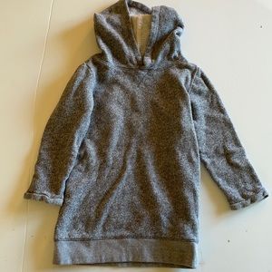 Grey hooded sweatshirt